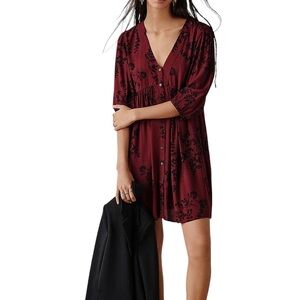 NWT Ba&sh Suzy Crepe Floral Light Baby-Doll Dress Size Medium